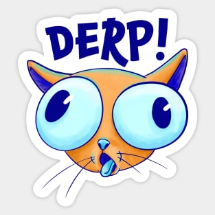 Derp Cat Sticker